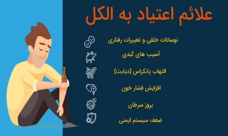 نشانه اعتیاد به الکل 