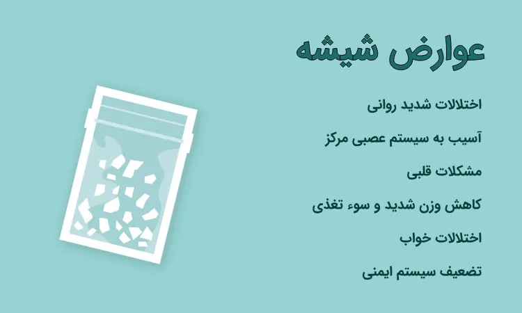 عوارض مصرف شیشه نی نی سایت